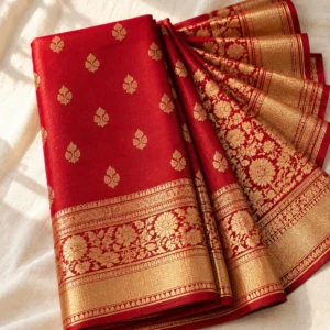 Royal Red Bridal Katan