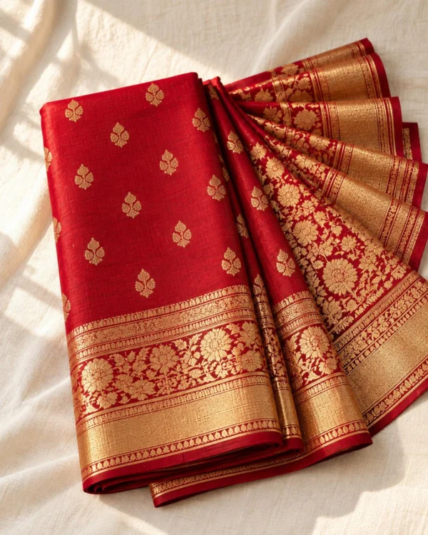 Royal Red Bridal Katan