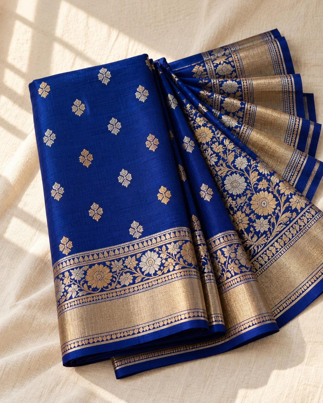 Royal Blue Katan Silk