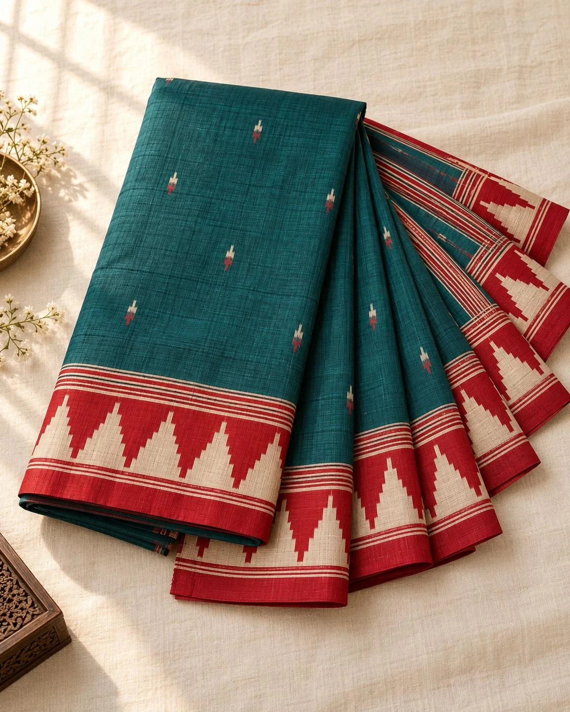 Teal Monipuri, Temple Border